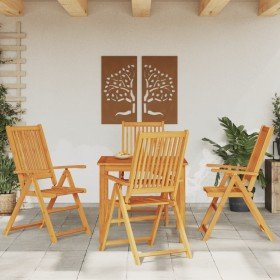 Juego de comedor de jardín 5 piezas 85x85x74 cm madera maciza de acacia en Conjuntos de jardín | Comprar online en Foru.es