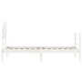 Estructura de cama con cabecero madera maciza blanco 90x200 cm de vidaXL, Camas y somieres - Ref: Foro24-3195272, Precio: 94,...