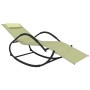 Tumbonas mecedoras 2 uds acero y textilene crema de vidaXL, Tumbonas - Ref: Foro24-318134, Precio: 144,92 €, Descuento: %