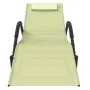 Tumbonas mecedoras 2 uds acero y textilene crema de vidaXL, Tumbonas - Ref: Foro24-318134, Precio: 145,39 €, Descuento: %