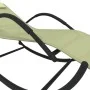 Tumbonas mecedoras 2 uds acero y textilene crema de vidaXL, Tumbonas - Ref: Foro24-318134, Precio: 145,39 €, Descuento: %