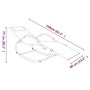 Tumbonas mecedoras 2 uds acero y textilene crema de vidaXL, Tumbonas - Ref: Foro24-318134, Precio: 144,92 €, Descuento: %