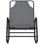 Tumbona mecedora 2 unidades de acero y textilene gris de vidaXL, Tumbonas - Ref: Foro24-318141, Precio: 104,75 €, Descuento: %