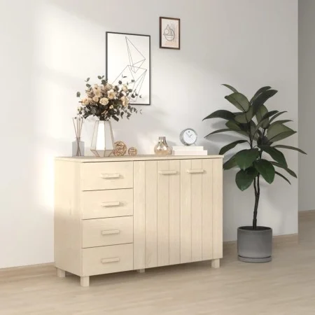 Aparador HAMAR madera de pino maciza marrón miel 113x40x80 cm de vidaXL, Aparadores - Ref: Foro24-340444, Precio: 146,58 €, D...