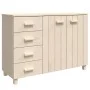 Aparador HAMAR madera de pino maciza marrón miel 113x40x80 cm de vidaXL, Aparadores - Ref: Foro24-340444, Precio: 146,58 €, D...