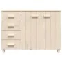 Aparador HAMAR madera de pino maciza marrón miel 113x40x80 cm de vidaXL, Aparadores - Ref: Foro24-340444, Precio: 146,58 €, D...