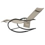 Tumbona mecedora 2 unidades de acero y textilene crema de vidaXL, Tumbonas - Ref: Foro24-318138, Precio: 134,48 €, Descuento: %