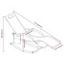 Rocking sun lounger, 2 units, made of steel and cream textilene. by vidaXL, Loungers - Ref: Foro24-318138, Price: 132,93 €, D...