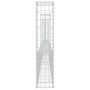Cesta de gaviones forma de U 4 postes de hierro 380x20x100 cm de vidaXL, Paneles de vallas - Ref: Foro24-151277, Precio: 112,...