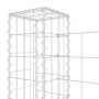 Cesta de gaviones forma de U 4 postes de hierro 380x20x100 cm de vidaXL, Paneles de vallas - Ref: Foro24-151277, Precio: 112,...