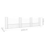 Cesta de gaviones forma de U 4 postes de hierro 380x20x100 cm de vidaXL, Paneles de vallas - Ref: Foro24-151277, Precio: 112,...