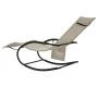 Tumbona mecedora de acero y textileno crema by vidaXL, Loungers - Ref: Foro24-318122, Price: 92,77 €, Discount: %