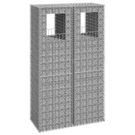 Gabionenpfosten-Körbe 2 Stück Eisen 50x50x180 cm von vidaXL, Zaunpfosten - Ref: Foro24-151273, Preis: 109,52 €, Rabatt: %