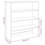 Aparador superior HAMAR pino macizo marrón miel 90x30x100 cm de vidaXL, Aparadores - Ref: Foro24-340432, Precio: 107,18 €, De...