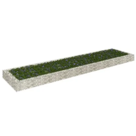 Arriate de gaviones de acero 400x100x20 cm de vidaXL, Maceteros y jardineras - Ref: Foro24-151314, Precio: 55,67 €, Descuento: %