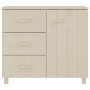 Aparador HAMAR madera de pino maciza marrón miel 90x40x80 cm de vidaXL, Aparadores - Ref: Foro24-340428, Precio: 145,58 €, De...