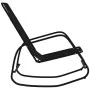 Tumbona mecedora de acero y textilene negro de vidaXL, Tumbonas - Ref: Foro24-318124, Precio: 50,59 €, Descuento: %