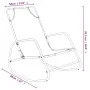Rocking lounger 2 units in steel and black textilene by vidaXL, Loungers - Ref: Foro24-318140, Price: 82,46 €, Discount: %