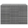 Baúl para cojines de jardín ratán PE gris 145x100x103 cm de vidaXL, Cajas de almacenaje para exteriores - Ref: Foro24-317231,...