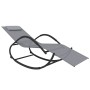 Tumbonas mecedoras 2 uds acero y textilene gris de vidaXL, Tumbonas - Ref: Foro24-318133, Precio: 178,89 €, Descuento: %