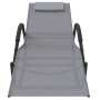 Tumbonas mecedoras 2 uds acero y textilene gris de vidaXL, Tumbonas - Ref: Foro24-318133, Precio: 178,89 €, Descuento: %