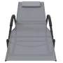 Tumbonas mecedoras 2 uds acero y textilene gris de vidaXL, Tumbonas - Ref: Foro24-318133, Precio: 176,89 €, Descuento: %