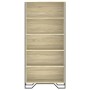 Estantería madera de ingeniería color roble Sonoma 80x31x169 cm en Librerías y estanterías | Comprar online en Foru.es