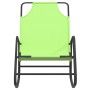 Tumbona mecedora 2 unidades de acero y textilene verde de vidaXL, Tumbonas - Ref: Foro24-318143, Precio: 104,08 €, Descuento: %