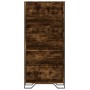 Estantería madera ingeniería color roble ahumado 80x31x169 cm en Librerías y estanterías | Comprar online en Foru.es