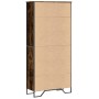 Estantería madera ingeniería color roble ahumado 80x31x169 cm en Librerías y estanterías | Comprar online en Foru.es