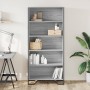 Estantería madera de ingeniería color gris Sonoma 80x31x169 cm en Librerías y estanterías | Comprar online en Foru.es