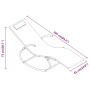 Tumbona mecedora 2 unidades de acero y textilene crema de vidaXL, Tumbonas - Ref: Foro24-318130, Precio: 159,94 €, Descuento: %