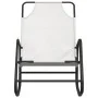 Steel and cream textilene rocking lounger by vidaXL, Loungers - Ref: Foro24-318126, Price: 53,46 €, Discount: %
