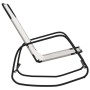 Tumbona mecedora de acero y textileno crema de vidaXL, Tumbonas - Ref: Foro24-318126, Precio: 62,23 €, Descuento: %