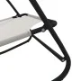 Steel and cream textilene rocking lounger by vidaXL, Loungers - Ref: Foro24-318126, Price: 53,46 €, Discount: %