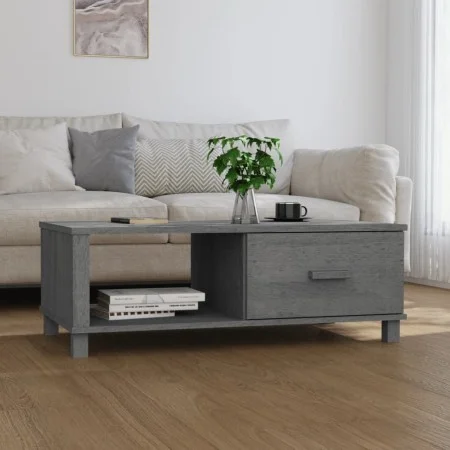 Mesa de centro HAMAR madera maciza pino gris oscuro 100x55x35cm de vidaXL, Mesas de centro - Ref: Foro24-340454, Precio: 87,5...