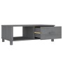 Mesa de centro HAMAR madera maciza pino gris oscuro 100x55x35cm de vidaXL, Mesas de centro - Ref: Foro24-340454, Precio: 88,6...