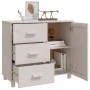 Aparador HAMAR madera maciza de pino blanco 90x40x80 cm de vidaXL, Aparadores - Ref: Foro24-340429, Precio: 169,15 €, Descuen...
