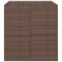Baúl de cojines para jardín de ratán PE marrón 100x97,5x104 cm de vidaXL, Cajas de almacenaje para exteriores - Ref: Foro24-3...