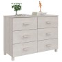 Aparador HAMAR madera maciza de pino blanco 113x40x80 cm de vidaXL, Aparadores - Ref: Foro24-340449, Precio: 135,90 €, Descue...