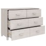 Aparador HAMAR madera maciza de pino blanco 113x40x80 cm de vidaXL, Aparadores - Ref: Foro24-340449, Precio: 135,90 €, Descue...