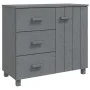 Aparador HAMAR madera maciza de pino gris oscuro 90x40x80 cm de vidaXL, Aparadores - Ref: Foro24-340430, Precio: 157,68 €, De...