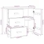 Aparador HAMAR madera maciza de pino gris oscuro 90x40x80 cm de vidaXL, Aparadores - Ref: Foro24-340430, Precio: 157,68 €, De...