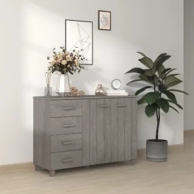 Aparador HAMAR madera maciza de pino gris claro 113x40x80 cm de vidaXL, Aparadores - Ref: Foro24-340447, Precio: 147,10 €, De...