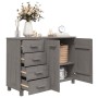 Aparador HAMAR madera maciza de pino gris claro 113x40x80 cm de vidaXL, Aparadores - Ref: Foro24-340447, Precio: 148,76 €, De...