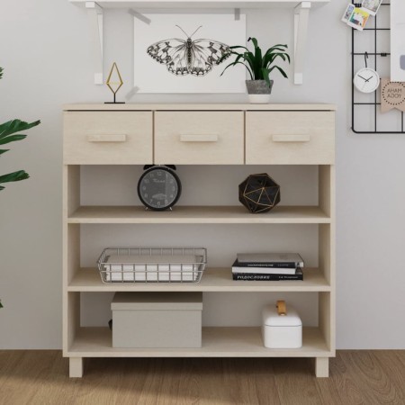 Mesa consola HAMAR madera maciza pino marrón miel 90x35x90 cm de vidaXL, Mesas auxiliares - Ref: Foro24-340464, Precio: 117,6...