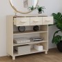 Mesa consola HAMAR madera maciza pino marrón miel 90x35x90 cm de vidaXL, Mesas auxiliares - Ref: Foro24-340464, Precio: 117,6...