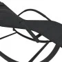 Tumbonas mecedoras 2 uds acero negro y textilene de vidaXL, Tumbonas - Ref: Foro24-318132, Precio: 176,77 €, Descuento: %