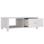 Mesa de centro HAMAR madera maciza de pino blanco 100x55x35 cm de vidaXL, Mesas de centro - Ref: Foro24-340453, Precio: 87,50...