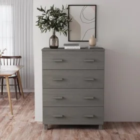 Aparador HAMAR madera maciza de pino gris claro 79x40x103,5 cm de vidaXL, Aparadores - Ref: Foro24-340427, Precio: 110,41 €, ...